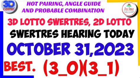 Swertres Hearing Today STL VISAYAS MINDANAO GUIDE .